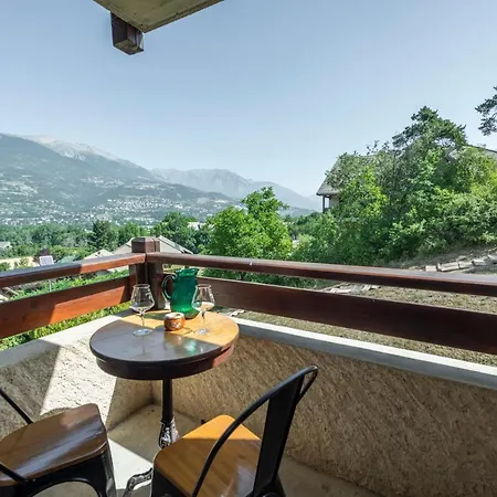 Joli T2 - Vue sur Lac - 5 min du plan d'eau d'Embrun Baratier Extérieur photo